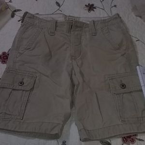 Hollister Men's Khaki Cargo Shorts